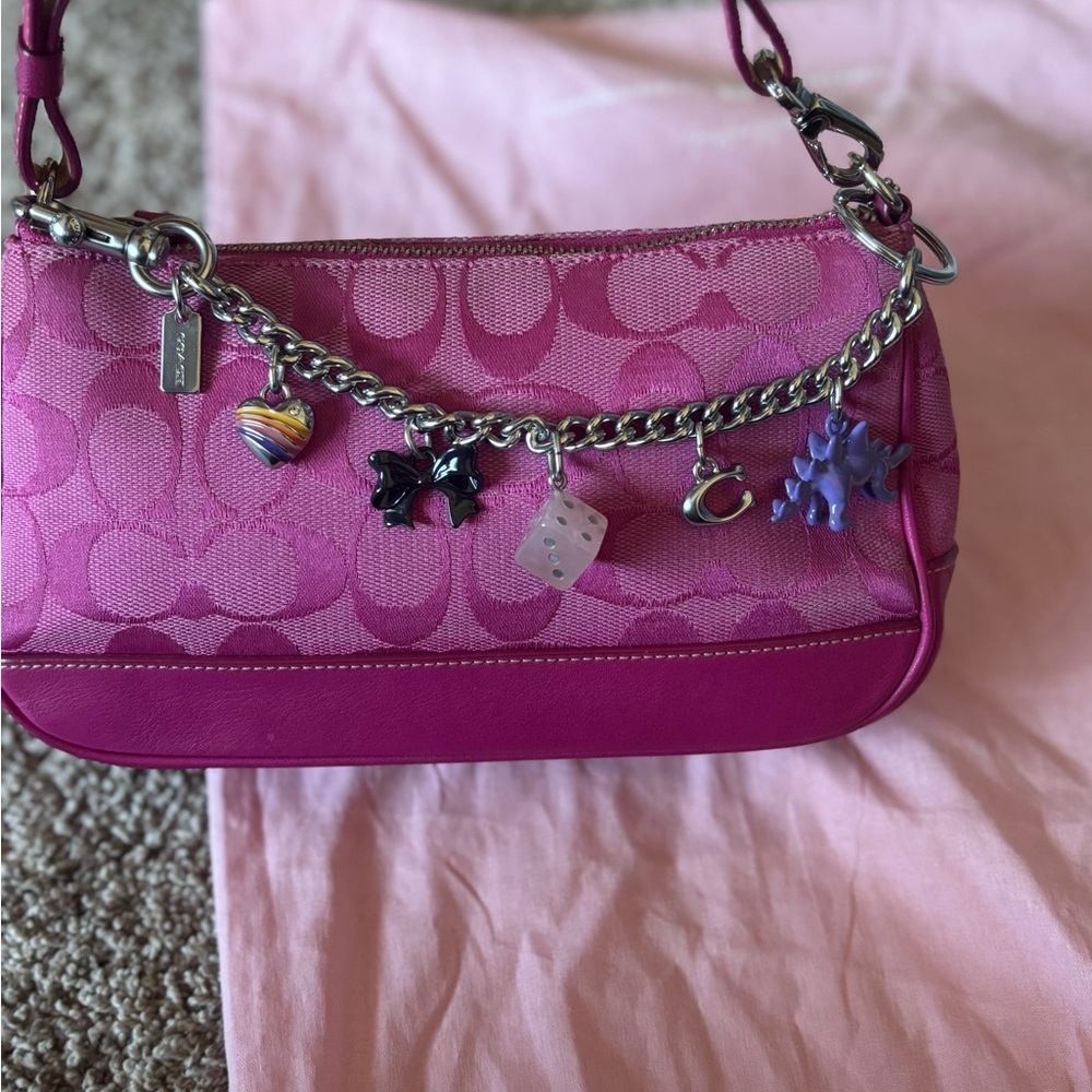 Coach 	Motif Chain Bag Charm